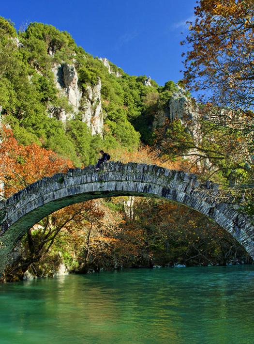 stoned bridge near river